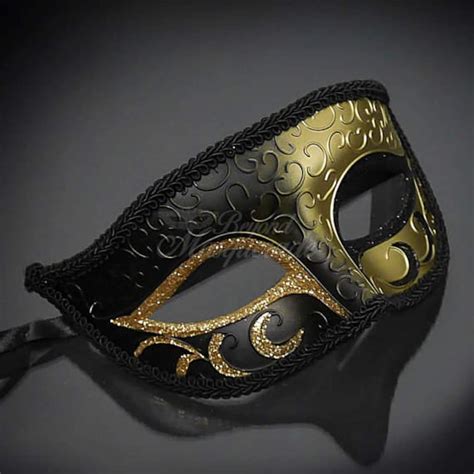 black and gold mask for masquerade ball|black and gold mask.